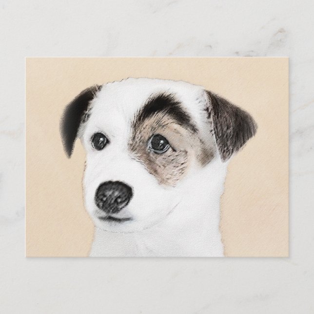 Parson Jack Russell Terrier Painting - Hund Art Vykort (Framsida)