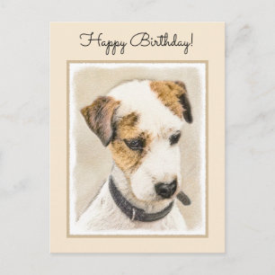 Parson Jack Russell Terrier Painting - Hund Art Vykort
