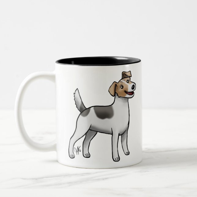 Parson Jack Russell Terrier Two-Tone Coffee Mugg (Vänster)