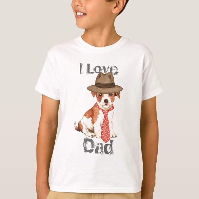 Parson Russell Pappa Tee Shirt (Framsida)