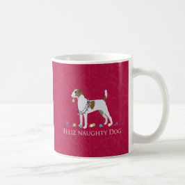 Parson Russell Terrier Feliz Naughty Hund jul Kaffemugg