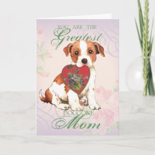 Parson Russell Terrier Heart Mamma Kort