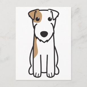 Parson Russell Terrier Hund Tecknad Vykort