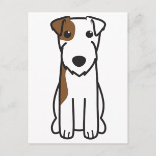 Parson Russell Terrier Hund Tecknad Vykort