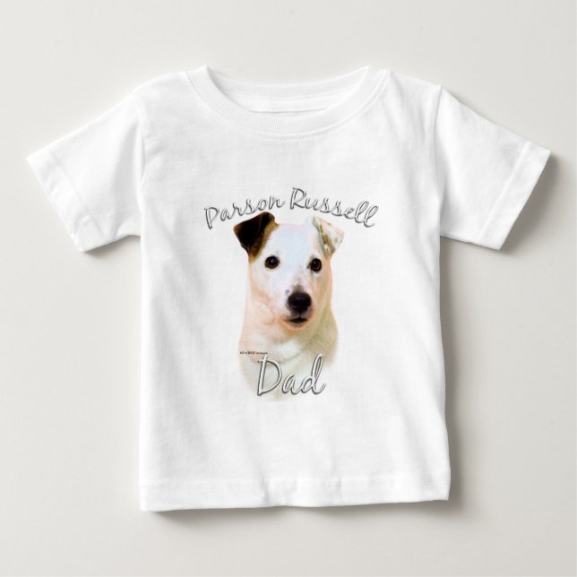 Parson Russell Terrier (slätt) Pappa 2 T Shirt (Framsida)