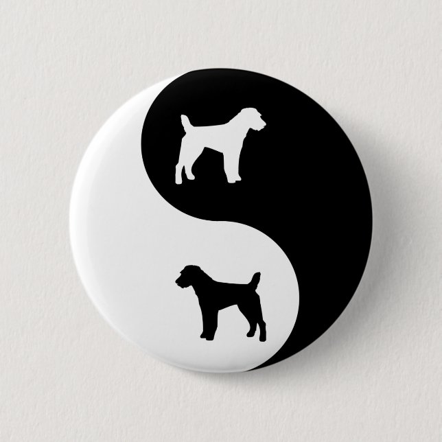 Parsonjack Russell Yin Yang Knapp (Framsida)