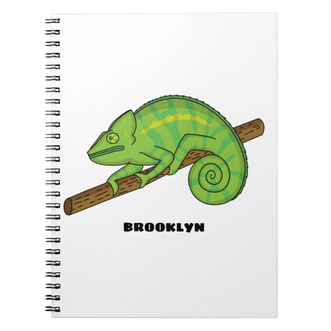 Parsons chameleon-illustration anteckningsbok (Framsidan)