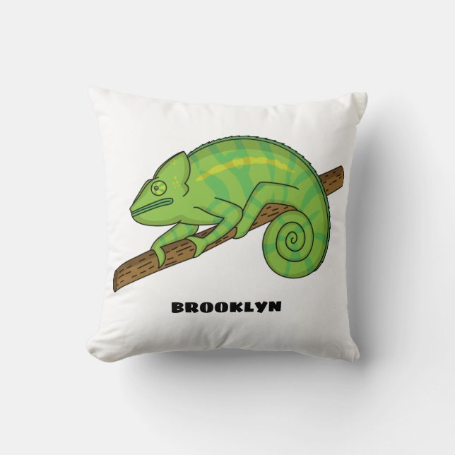 Parsons chameleon-illustration kudde (Framsida)