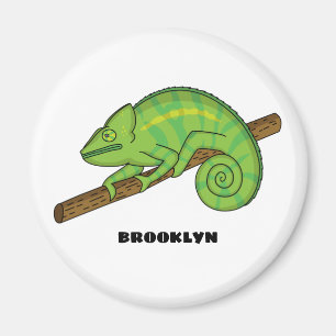 Parsons chameleon-illustration magnet