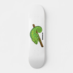 Parsons chameleon-illustration mini skateboard bräda 18,5 cm