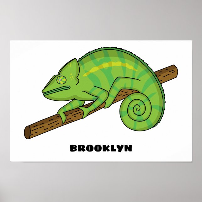 Parsons chameleon-illustration poster (Framsidan)