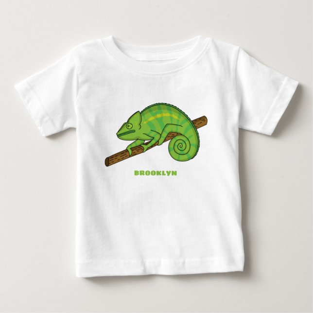 Parsons chameleon-illustration t shirt (Framsida)