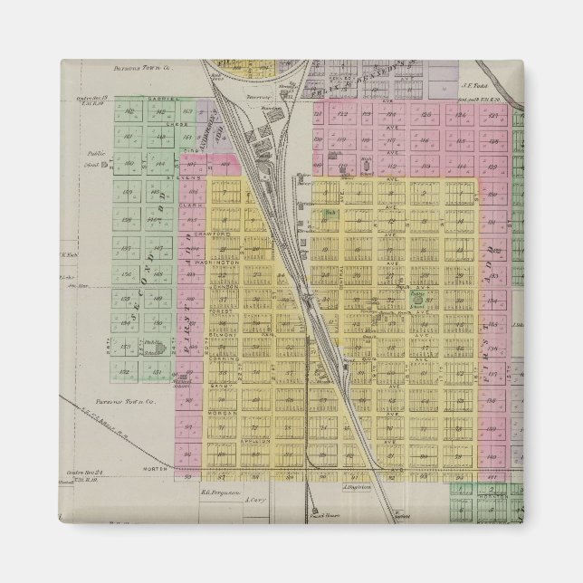 Parsons, Labette County, Kansas Magnet (Framsidan)