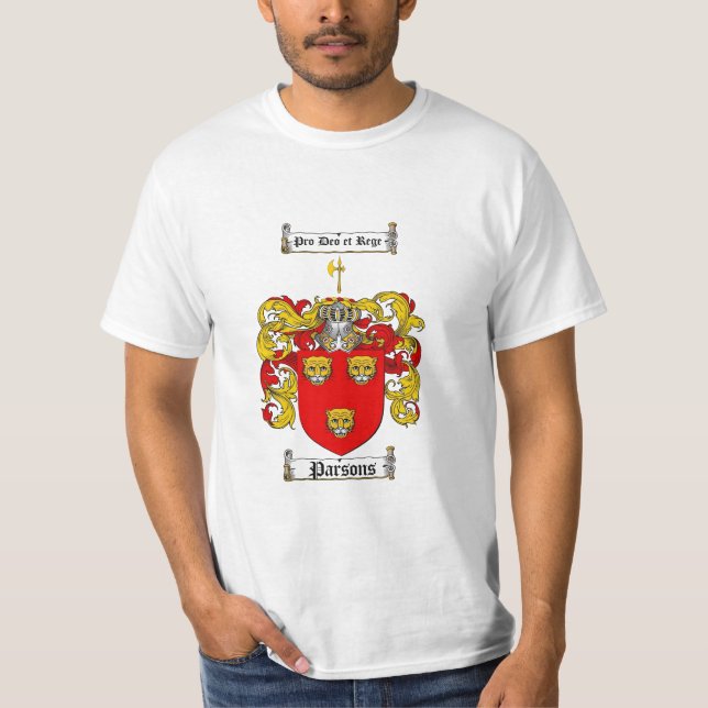 Parsonsfamiljvapensköld - Parsonsvapensköld T Shirt (Framsida)