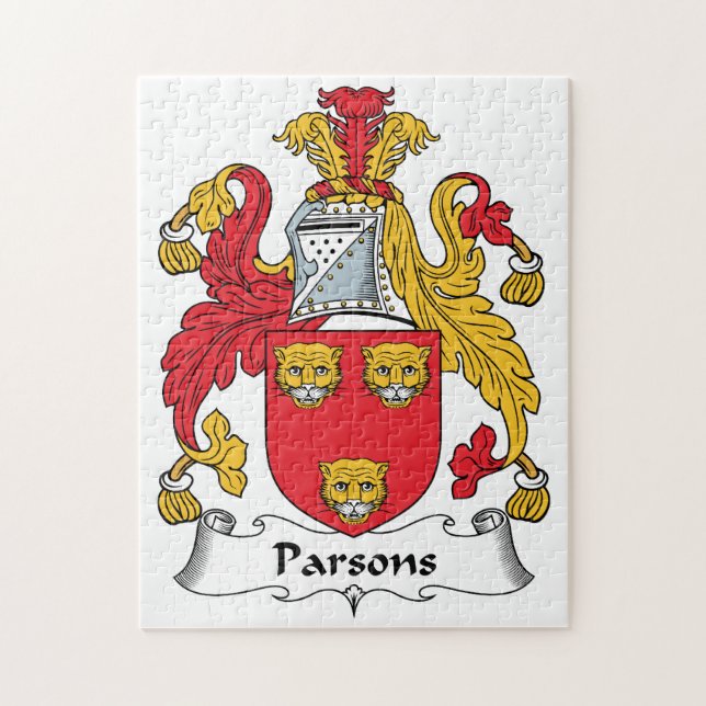 Parsonsfamiljvapensköld Pussel (Vertikal)