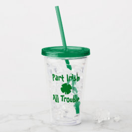 Part Irish, All Trouble St patrick's day Take Away Mugg