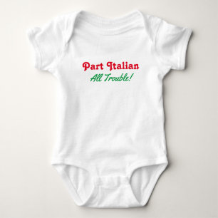 Part Italienska All Trouble Baby Bodykostym T Shirt