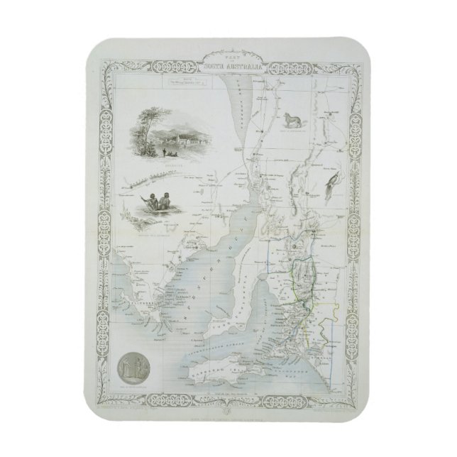 Part of South Australia, from a Series of World Mo Magnet (Vertikal)