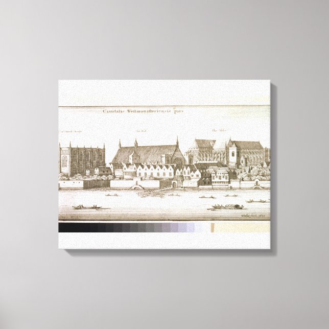 Part of the City of Westminster, 1647 (engrave) Canvastryck (Framsida)