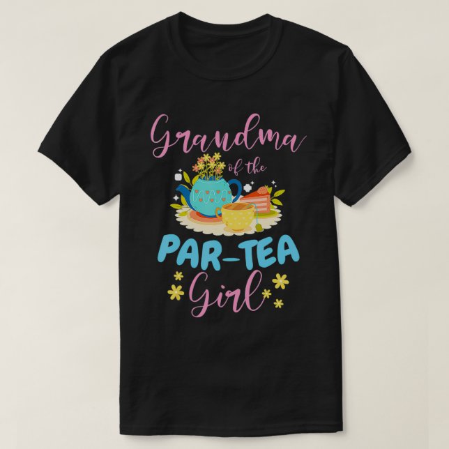ParTea Girl Time to Par Tea Matchin T Shirt (Design framsida)