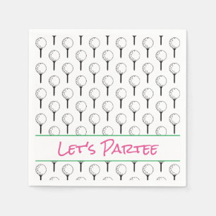 Partee Golf Tee Modern Sports Roligt Boll Pappersservett