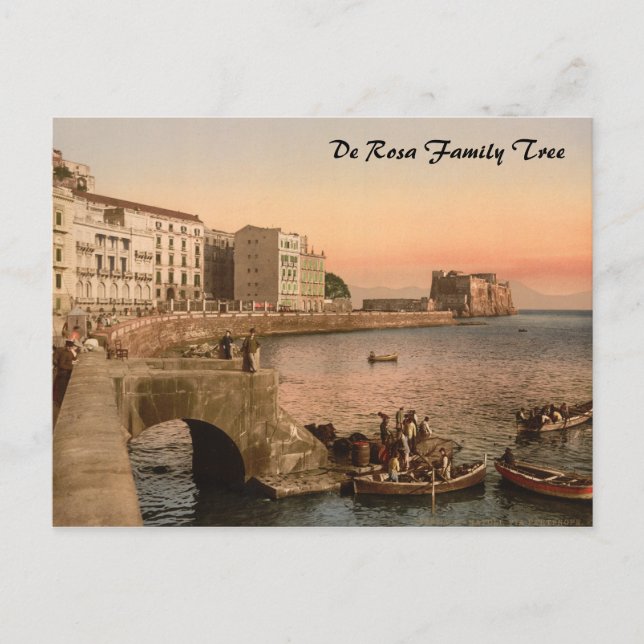 Partenope Street, Neapel, Kampanien, Italien Vykort (Framsida)