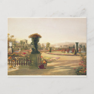 Parterre, Trentham Hall Gardens, pub. av Thoma Vykort
