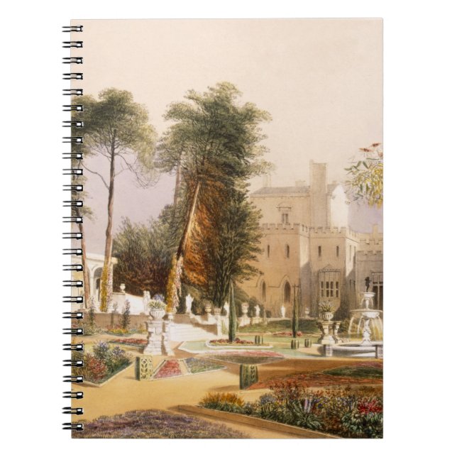 Parterren i trädgårdarna på Wilton, placera av Anteckningsbok (Framsidan)