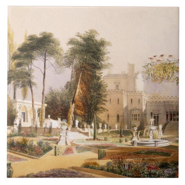 Parterren i trädgårdarna på Wilton, placera av Kakelplatta (Framsidan)