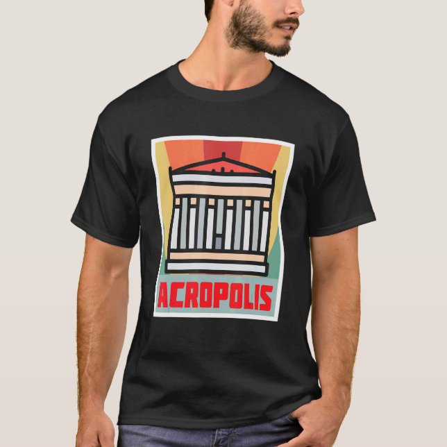 Parthenon Acropolis Aten Grekiska staden Greece So T Shirt (Framsida)