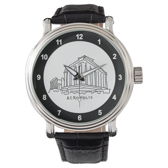 Parthenon Acropolis Aten Grekland Travel Souvenir Armbandsur (Framsida)