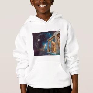 Parthenon Acropolis Greece möter rymden T Shirt