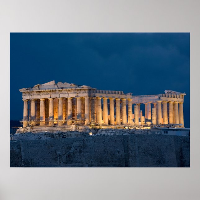 Parthenon. Aten, Grekland Poster (Framsidan)