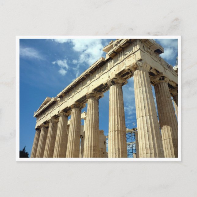 parthenon atenian vykort (Framsida)