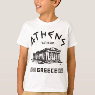 Parthenon - Athens - grek (svarten) Tee