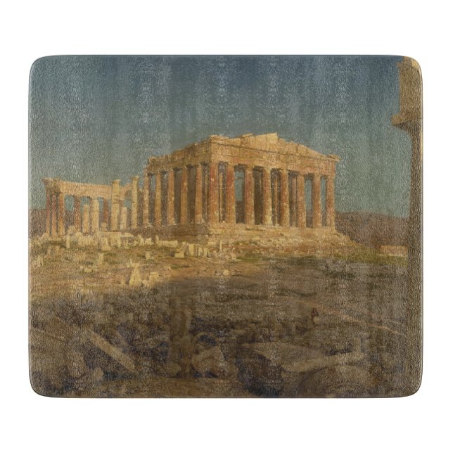 Parthenon (det antika grekiska Temple, Atens landm (Framsidan)