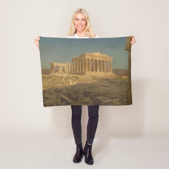 Parthenon (det antika grekiska Temple, Atens landm Fleecefilt (På plats)