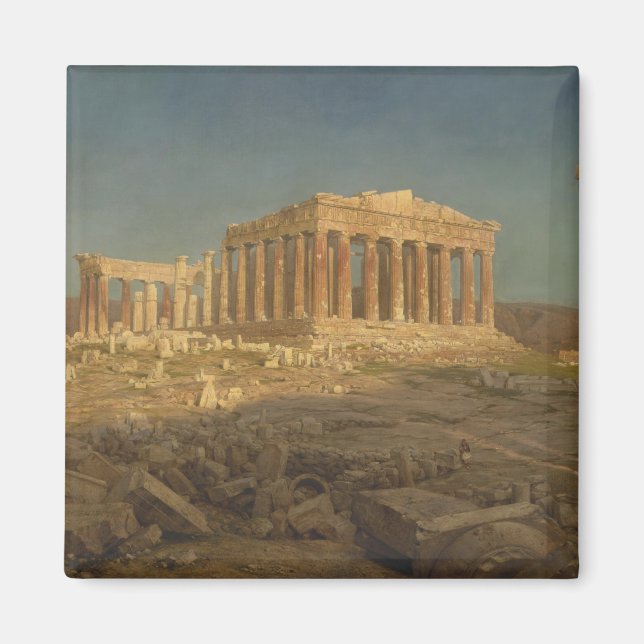 Parthenon (det antika grekiska Temple, Atens landm Magnet (Framsidan)