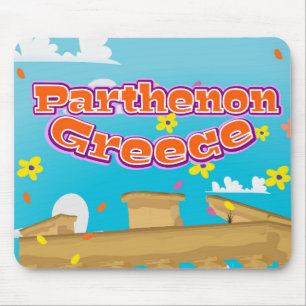 Parthenon Greece-reseaffisch. Musmatta