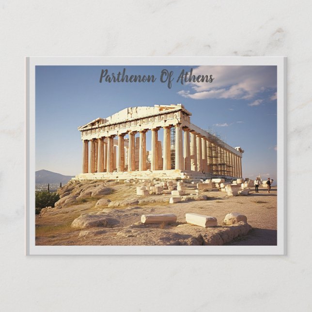 Parthenon i Aten Vykort (Framsida)