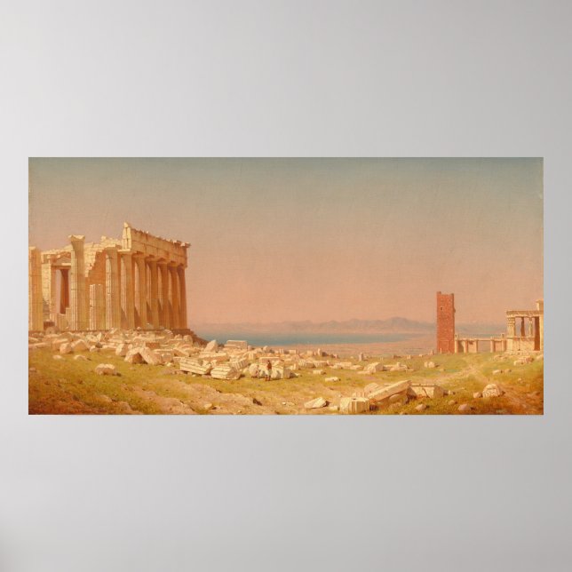 Parthenon Ruins - Sanford Gifford Fine Art Poster (Framsidan)