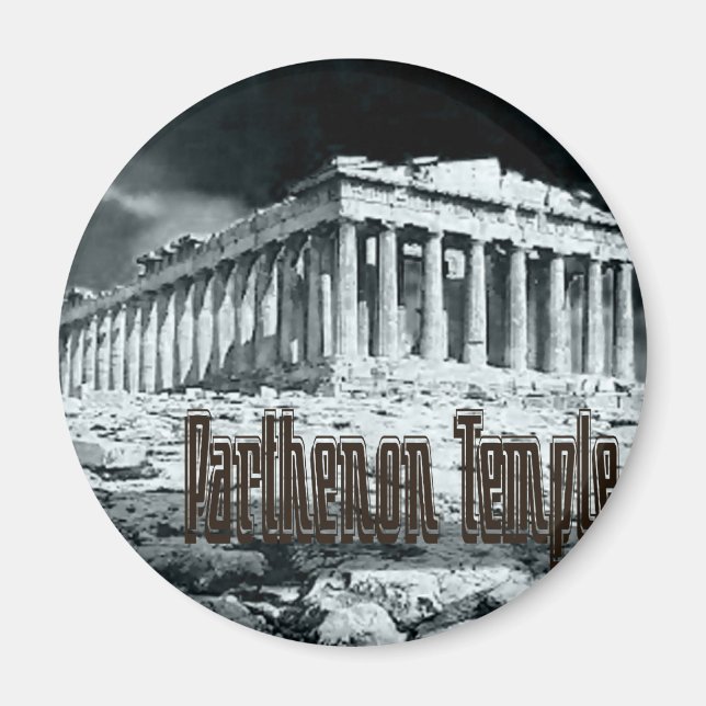 Parthenon-tempelserie Magnet (Framsidan)