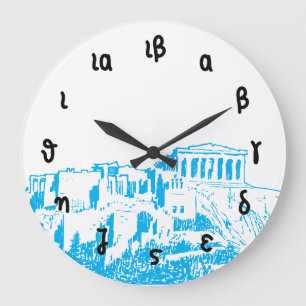 Parthenon Time - grekiska tal & acropolisen Stor Klocka