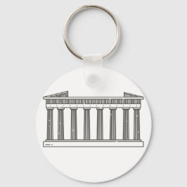 Parthenon World Landmark i Aten Nyckelring