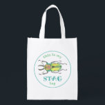Parti för kärlek-Kryp-flaggssvag för flaggor Återanvändbar Påse<br><div class="desc">Den här STAG-väskan har en söt,  stag-beetle-bild. Det gör att perfekt-partiet föredrar väskan för din kryp-temade födelsedagsfest!</div>
