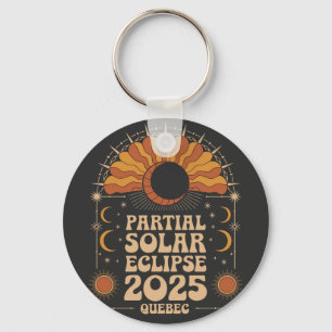 Partial Solar Eclipse 2025 Quebec Kanada Nyckelring