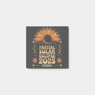 Partial Solar Eclipse 2025 Quebec Kanada Post-it Block