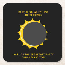 Partial Solar Eclipse Personlig mars 2025