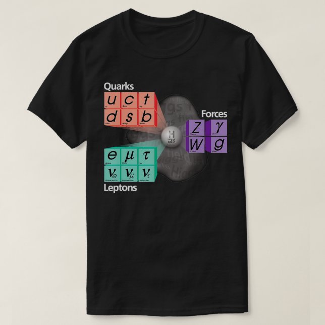 Particals Standard Model Higgs Boson Physics Teach T Shirt (Design framsida)