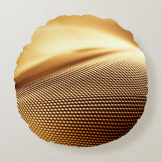 Particle drapery luxury gold background. 3d illust rund kudde